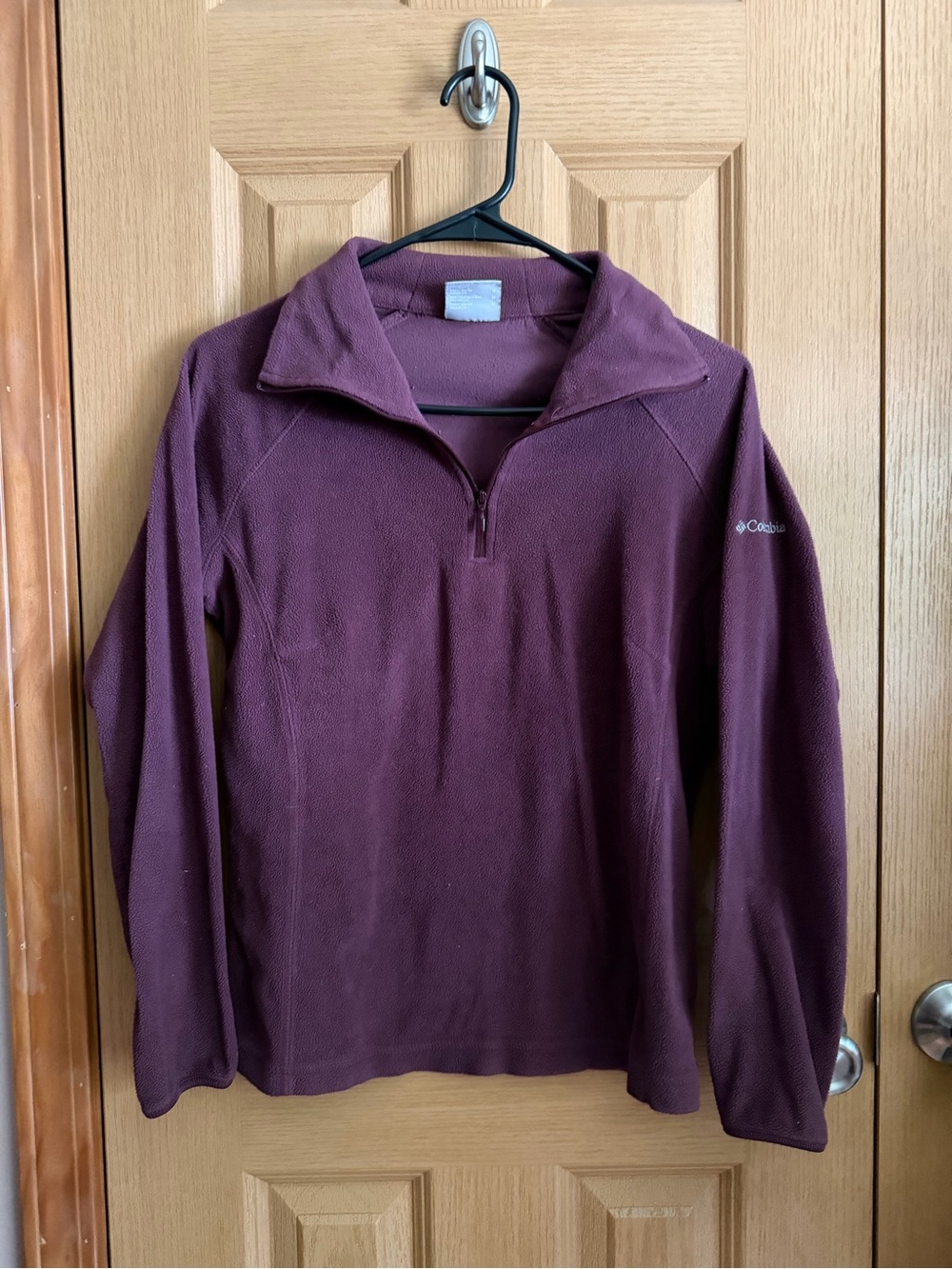 Columbia Women’s Benton Springs 1/4 Zip Fleece Pullover Purple Plum |Size Medium